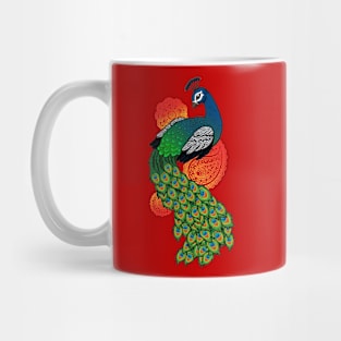 Pretty Peacock Mug